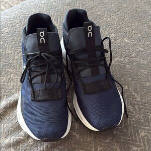 On Running navy and White Athletic Shoes